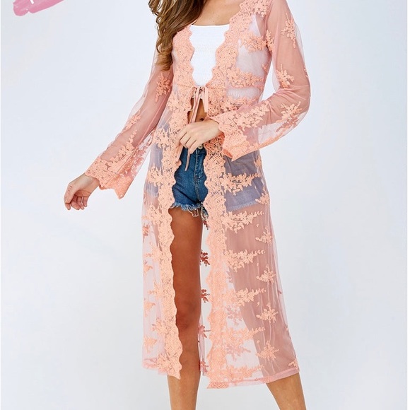 Lace kimono 💕💕💕 plus size ✨✨✨ - Picture 4 of 6